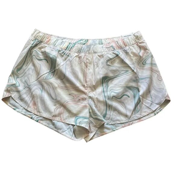 Old Navy Mid-Rise StretchTech Swirl Pop Dolphin-Hem Run Athletic Shorts SZ XL - Picture 2 of 12